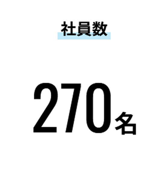 社員数270名